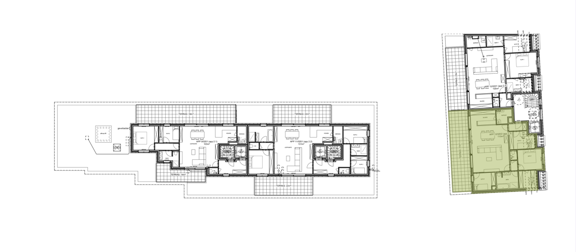 Plan tweede verdieping