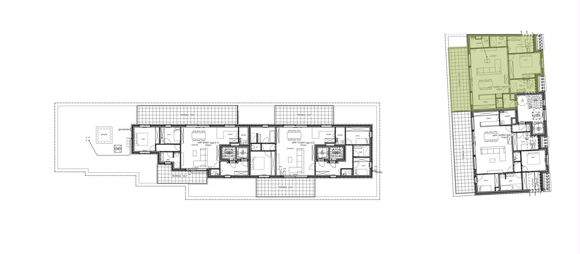Plan tweede verdieping